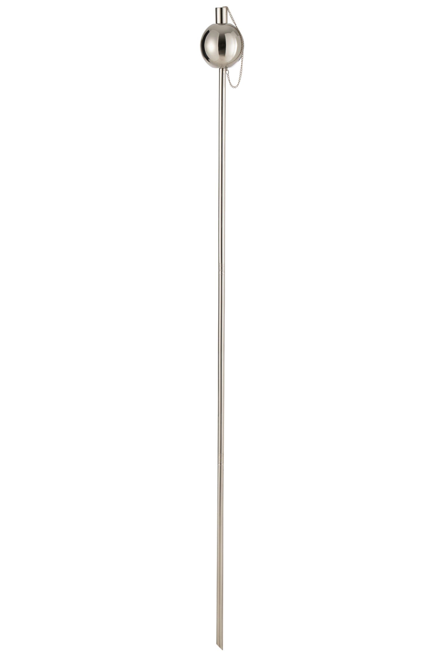J-Line Tuinfakkel Bol Stainless Steel Zilver