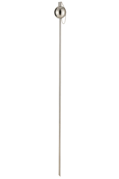 J-Line Tuinfakkel Bol Stainless Steel Zilver