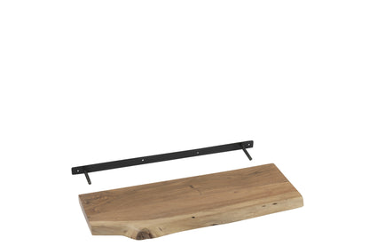 J-Line Muurplank Gerard Acacia Hout Naturel Small