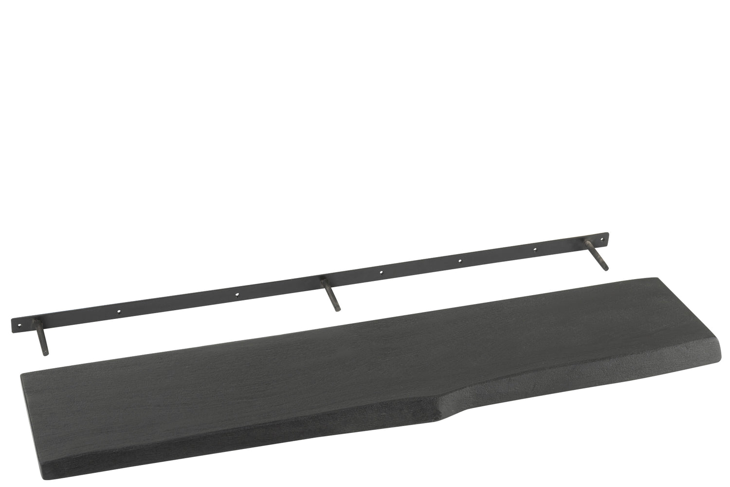 J-Line Muurplank Gerard Mango Hout Zwart Large