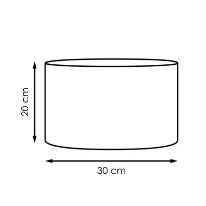 Lampenkap Canvas petrol - B:30xD:30xH:20cm