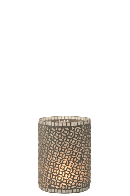 Orkaan Lichtpatroon Glas Grijs