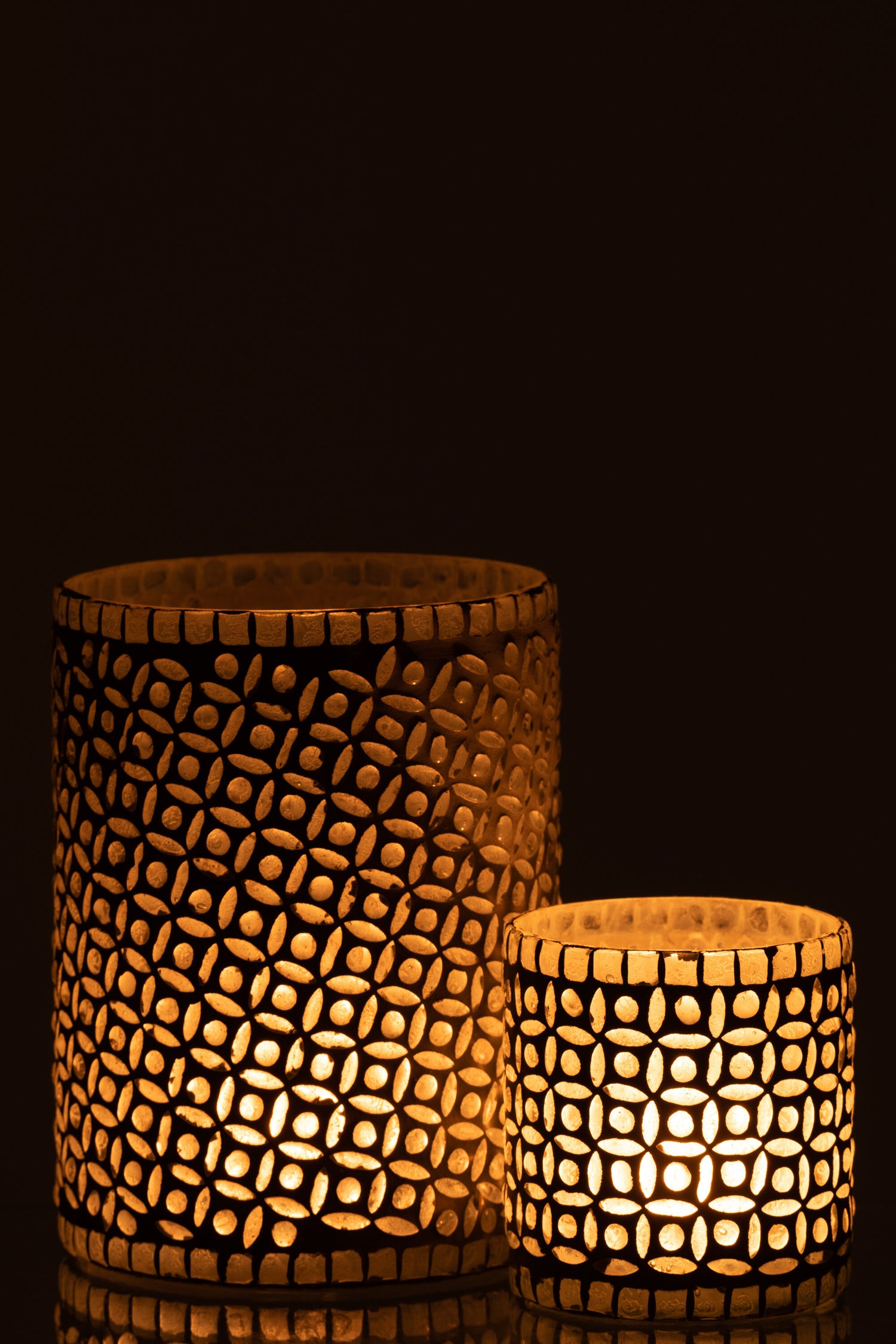 Orkaan Lichtpatroon Glas Grijs