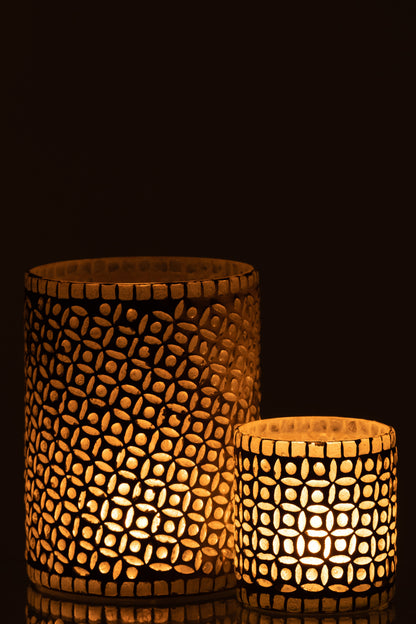 Orkaan Lichtpatroon Glas Grijs