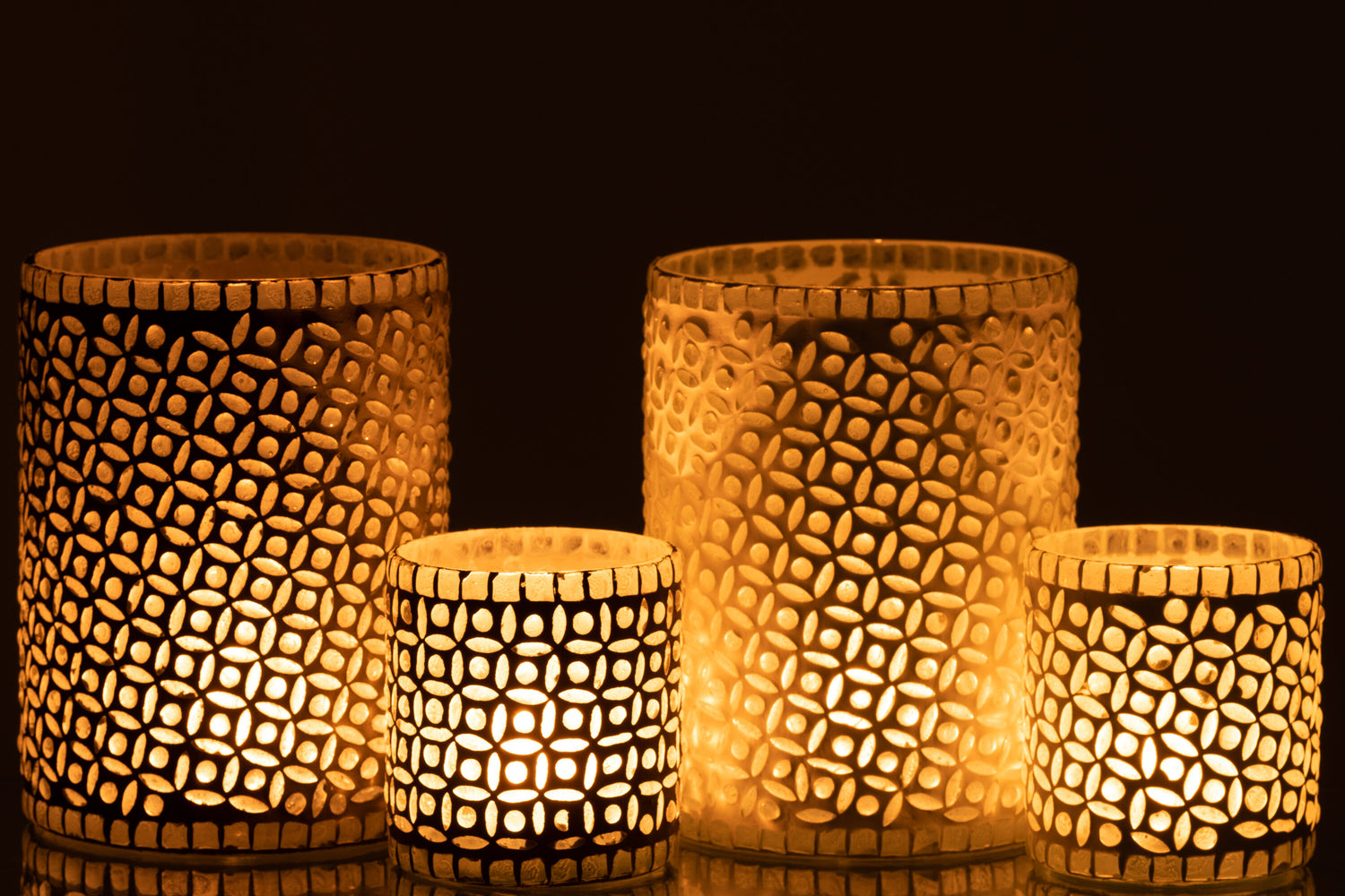 Orkaan Lichtpatroon Glas Grijs