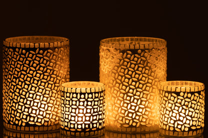 Orkaan Lichtpatroon Glas Grijs