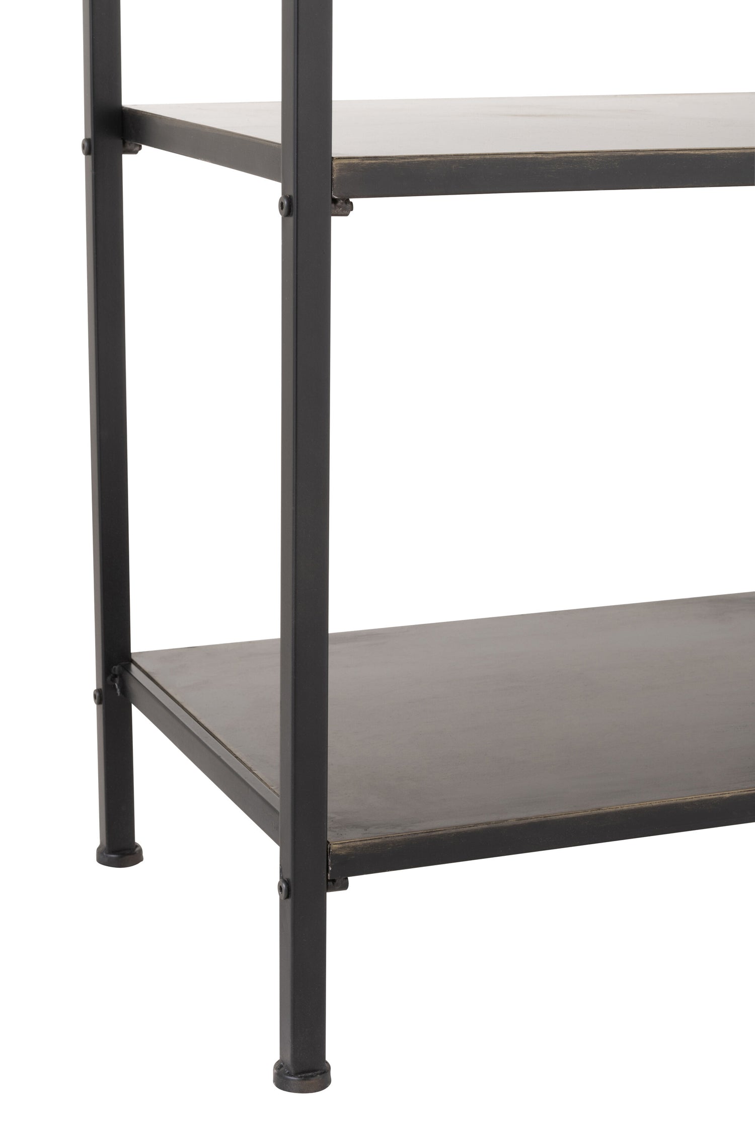 Rek 1 lade + 3 planken Metaal Zwart