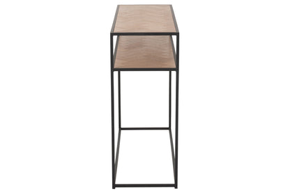 Console Zigzag Hout/Metaal Natuur/Zwart