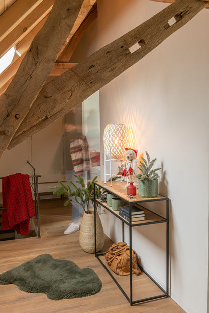 Console Zigzag Hout/Metaal Natuur/Zwart