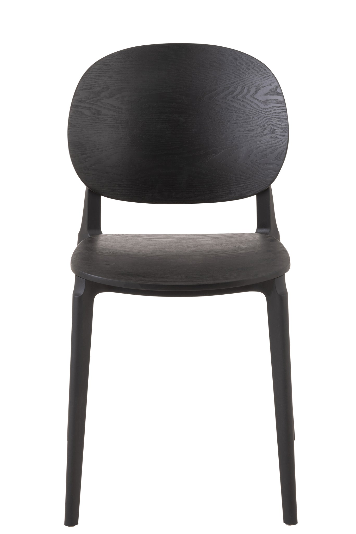 Stoel Basic Polyester/Fineer Zwart
