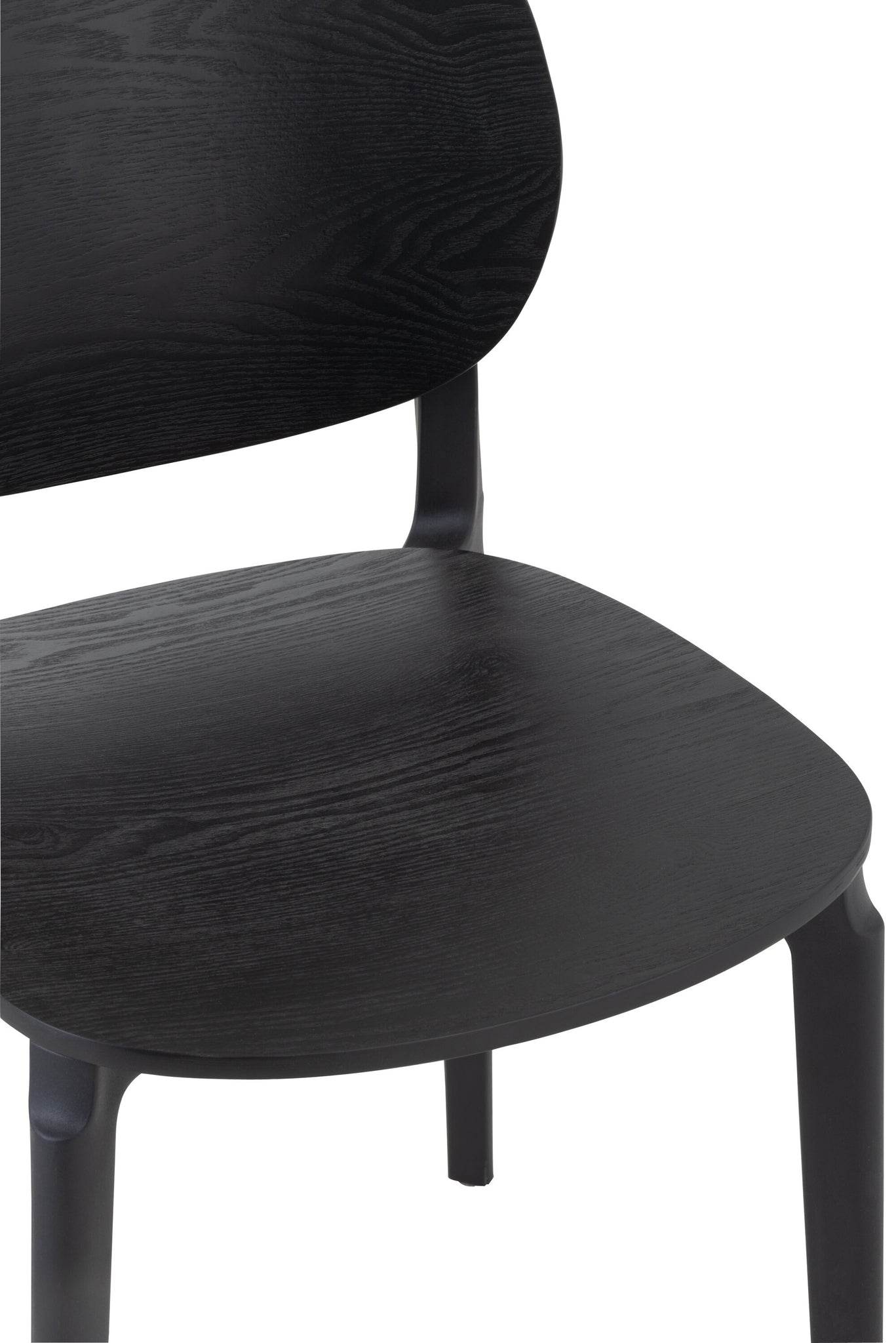 Stoel Basic Polyester/Fineer Zwart
