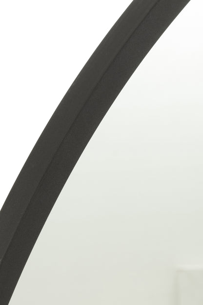 Spiegel Rond Mat Zwart Klein