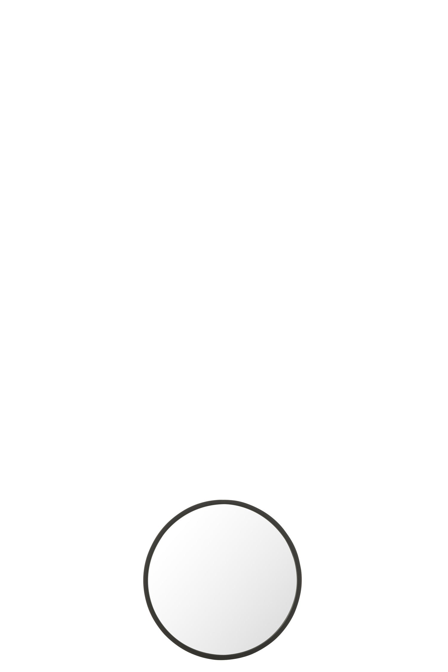 Spiegel Rond Mat Zwart Klein