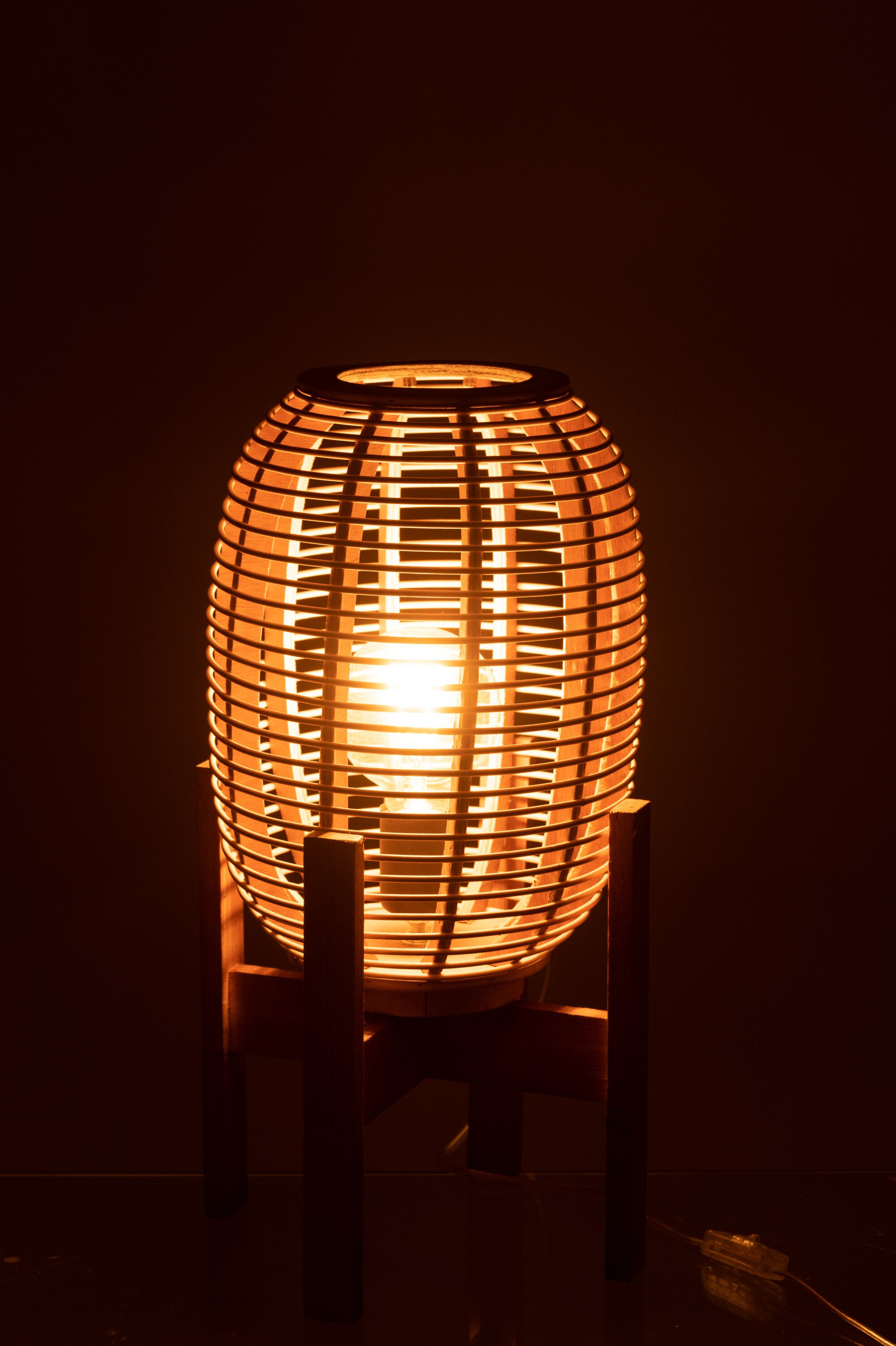 J-Line Lampstatief Noa Wd/Bamb Nat S