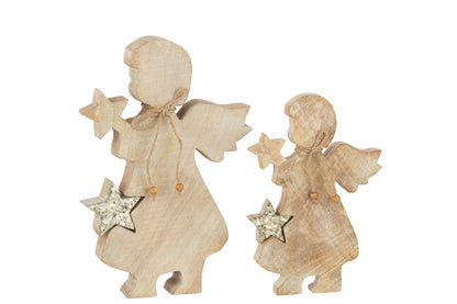 J-Line Engel Ster Mango Glitter L