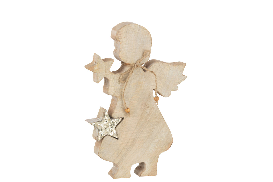 J-Line Engel Ster Mango Glitter L