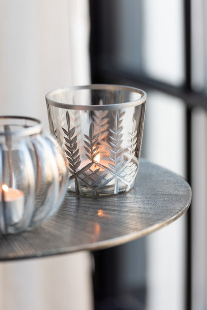 Orkaan Chloe Glas Transparant/Zilver Klein