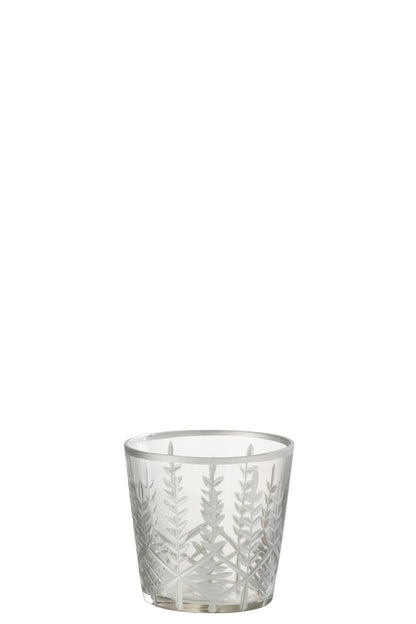 Orkaan Chloe Glas Transparant/Zilver Klein