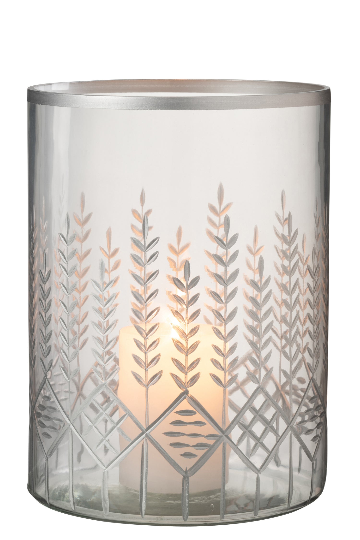 Orkaan Chloe Glas Transparant/Zilver Groot