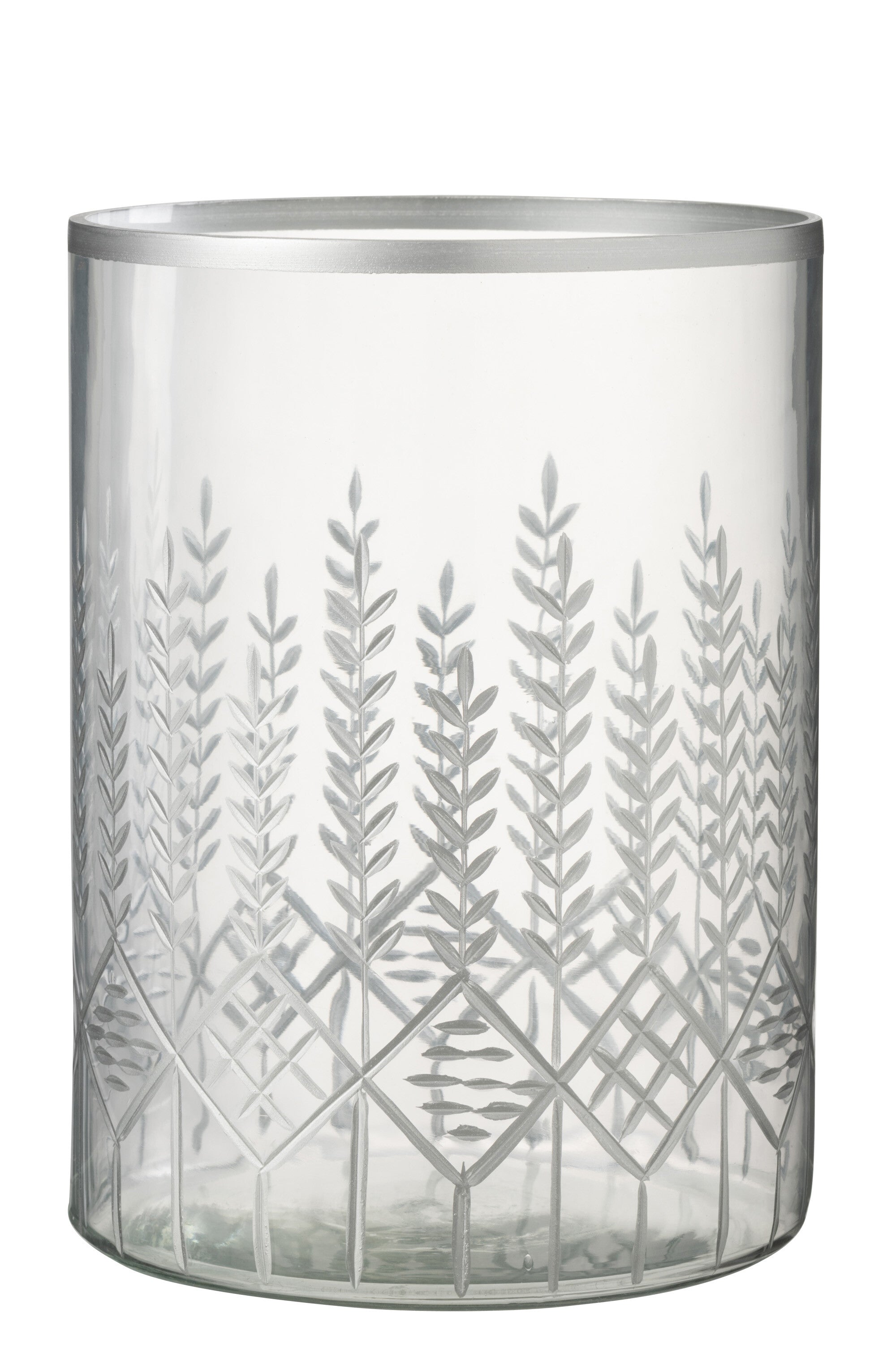 Orkaan Chloe Glas Transparant/Zilver Groot