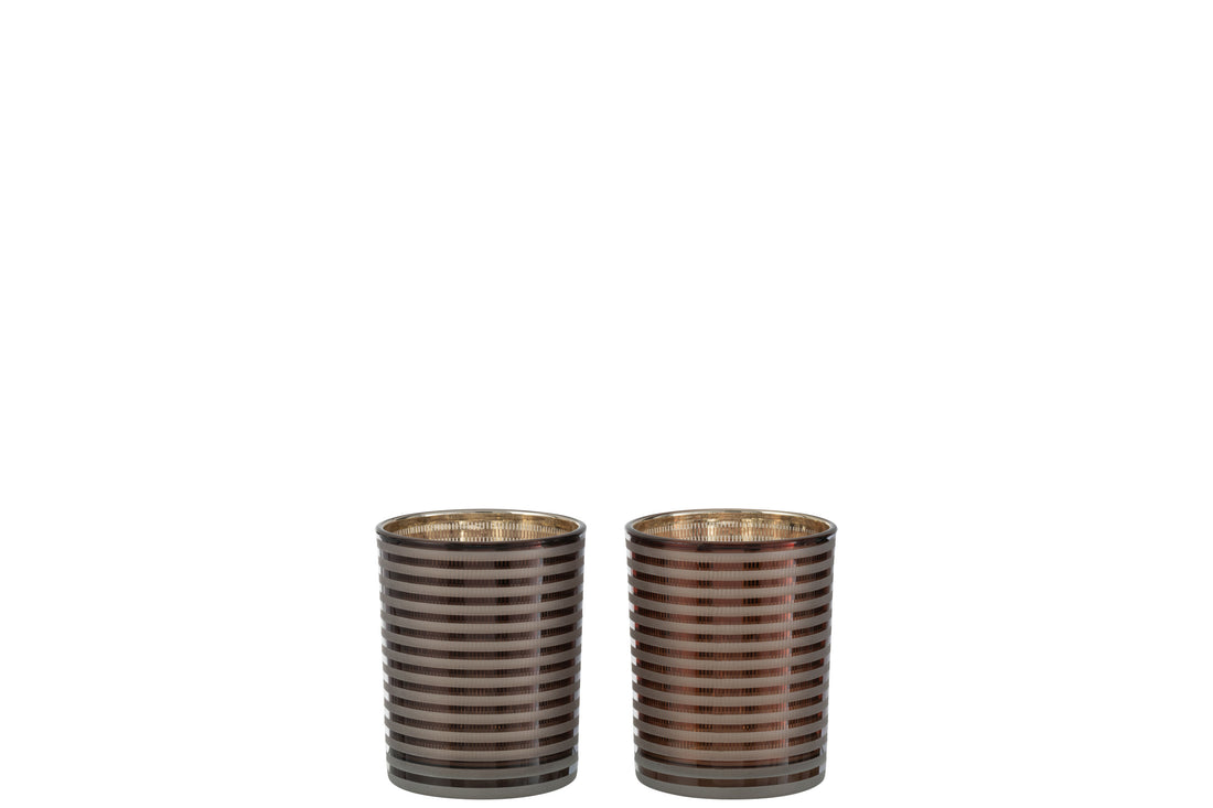 Orkaanstrepen Glas Br Klein