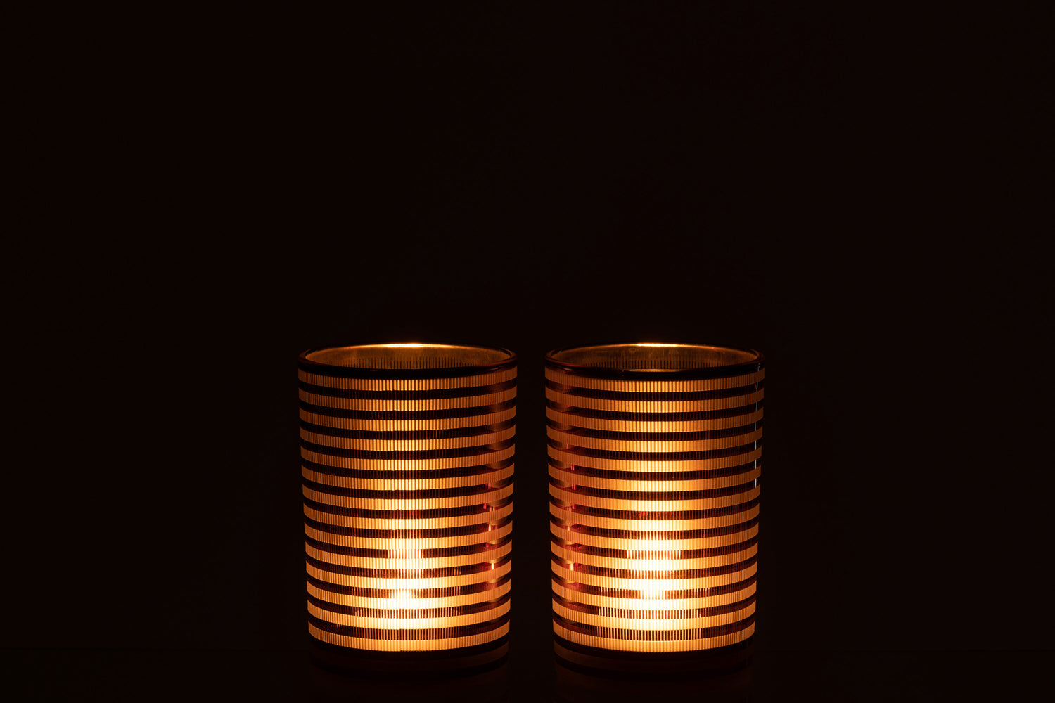 Orkaanstrepen Glas Br Medium