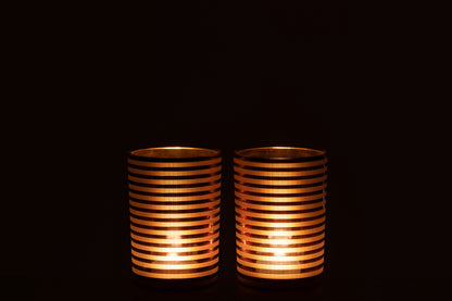 Orkaanstrepen Glas Br Medium