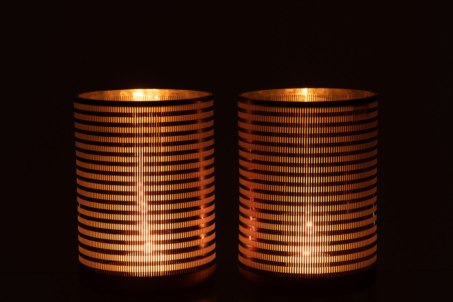 Orkaanstrepen Glas Br Groot