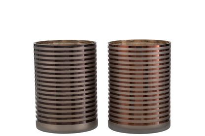 Orkaanstrepen Glas Br Groot