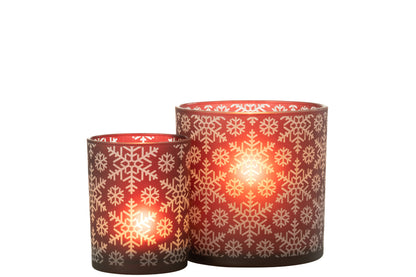 Orkaan Sneeuwglas Rood Groot