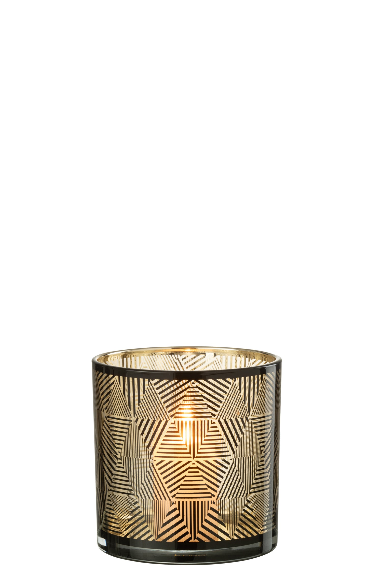 Orkaan Driehoeken Strepen Glas Br Medium