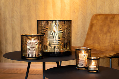 Orkaan Driehoeken Strepen Glas Br Medium