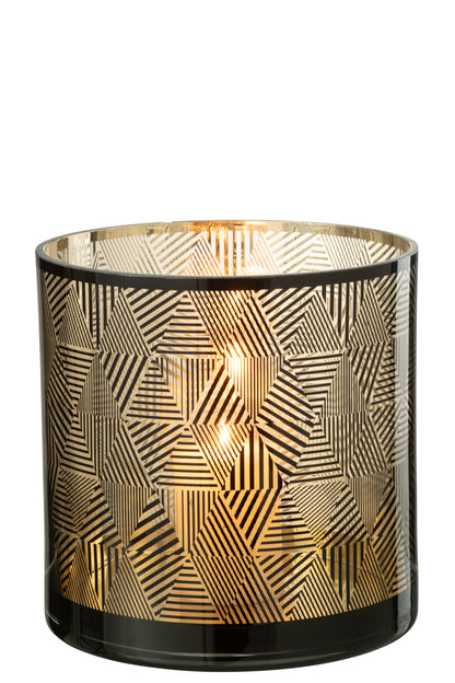 Orkaan Driehoeken Strepen Glas Br Groot