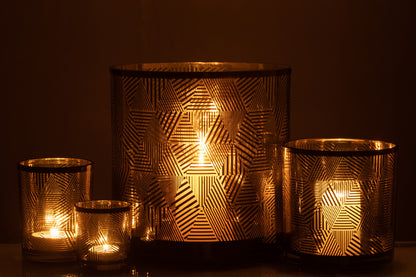 Orkaan Driehoeken Strepen Glas Br Groot