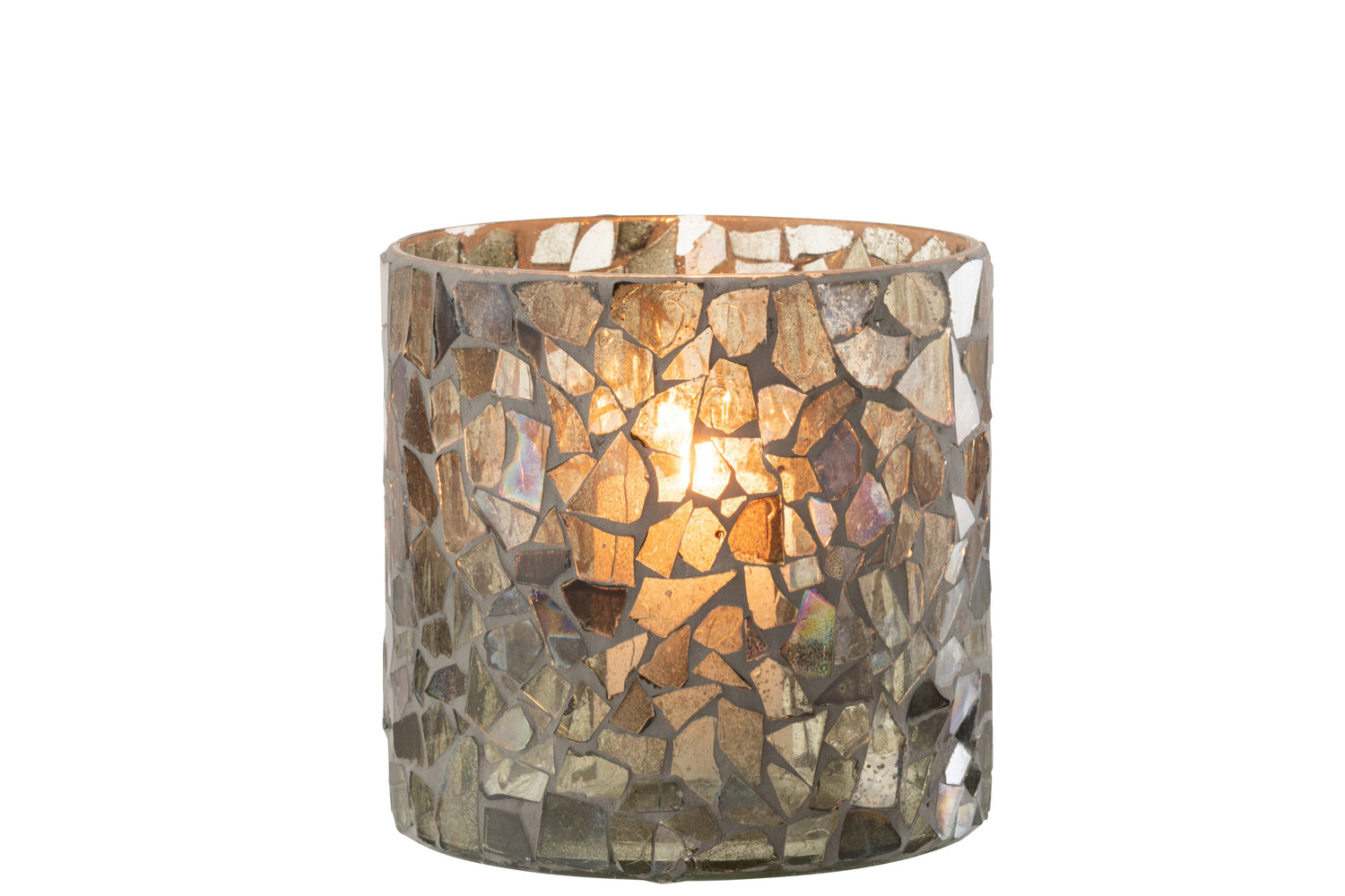 Orkaan Mozaïekglas Grijs/Groen Groot