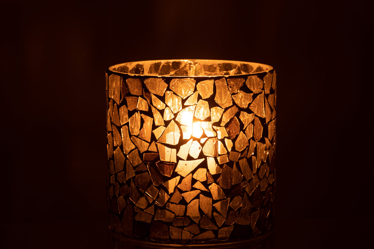 Orkaan Mozaïekglas Grijs/Groen Groot