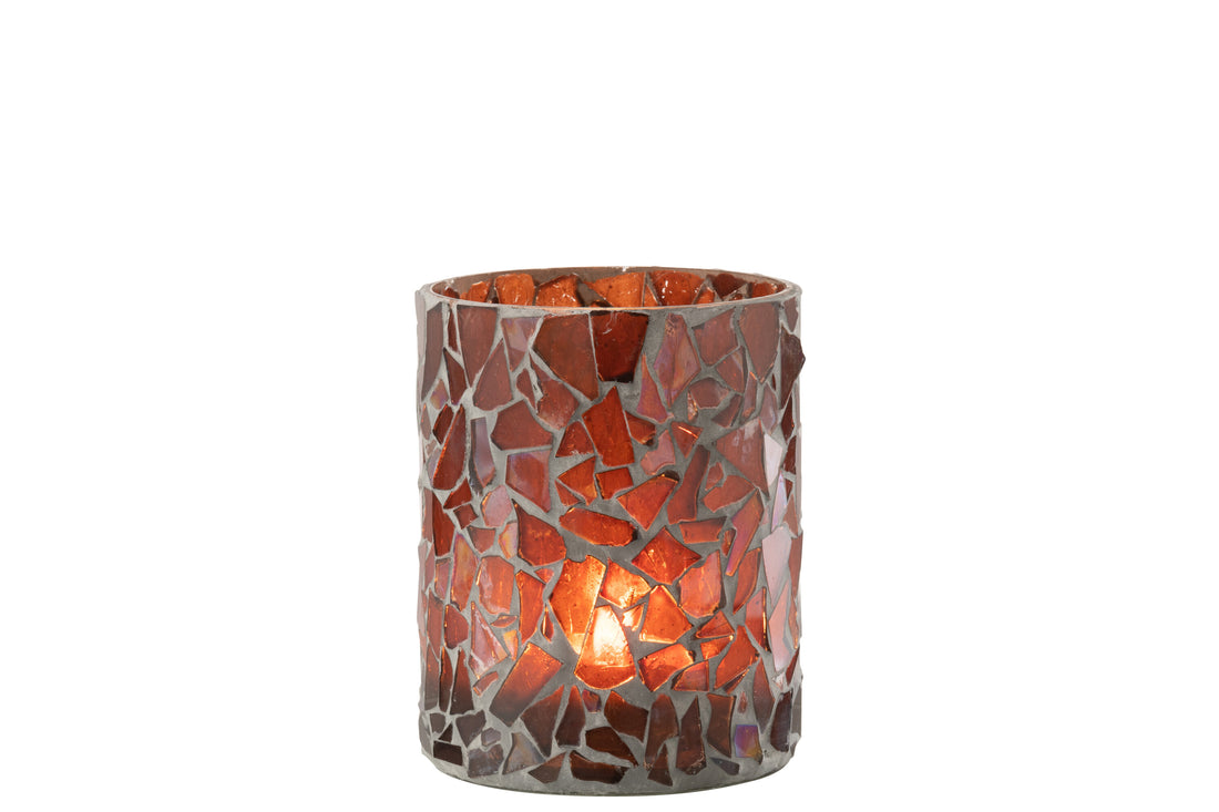 Orkaan Mozaïekglas Bruin Medium