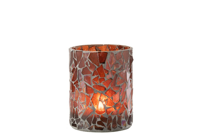 Orkaan Mozaïekglas Bruin Medium