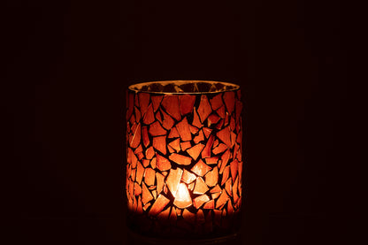 Orkaan Mozaïekglas Bruin Medium