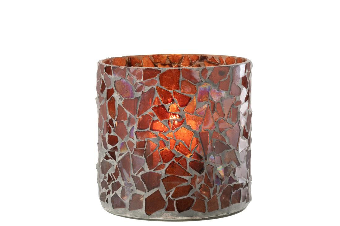 Orkaan Mozaïekglas Bruin Groot