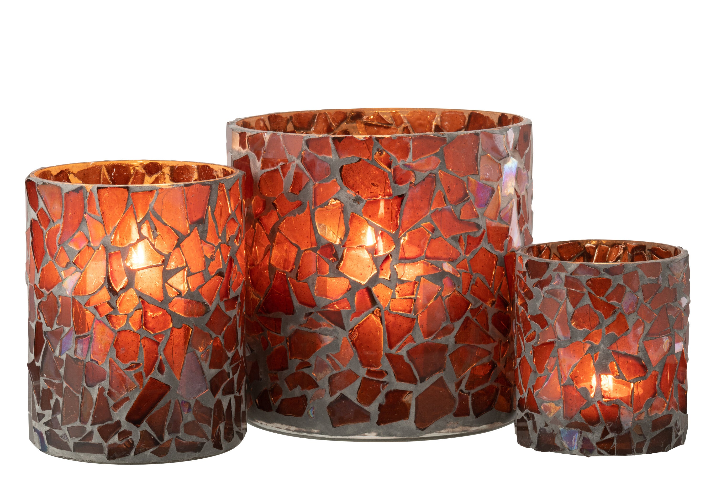 Orkaan Mozaïekglas Bruin Groot