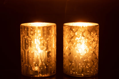 Hurricane Glas Zilver Medium Assortiment Van 2