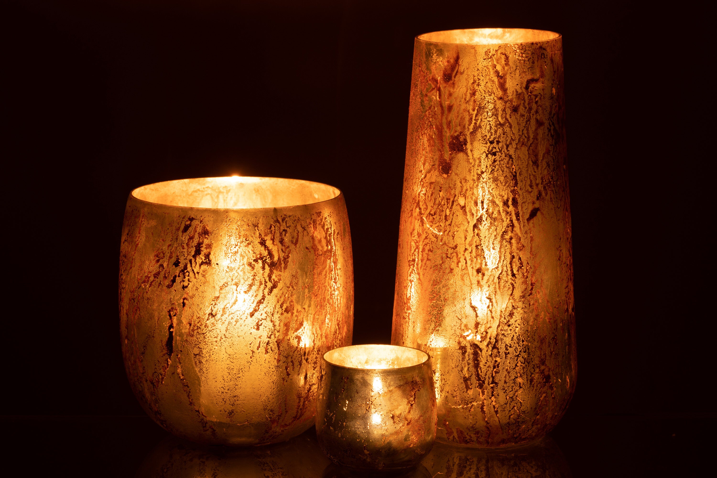 Hurricane Glas Bruin/Goud Groot