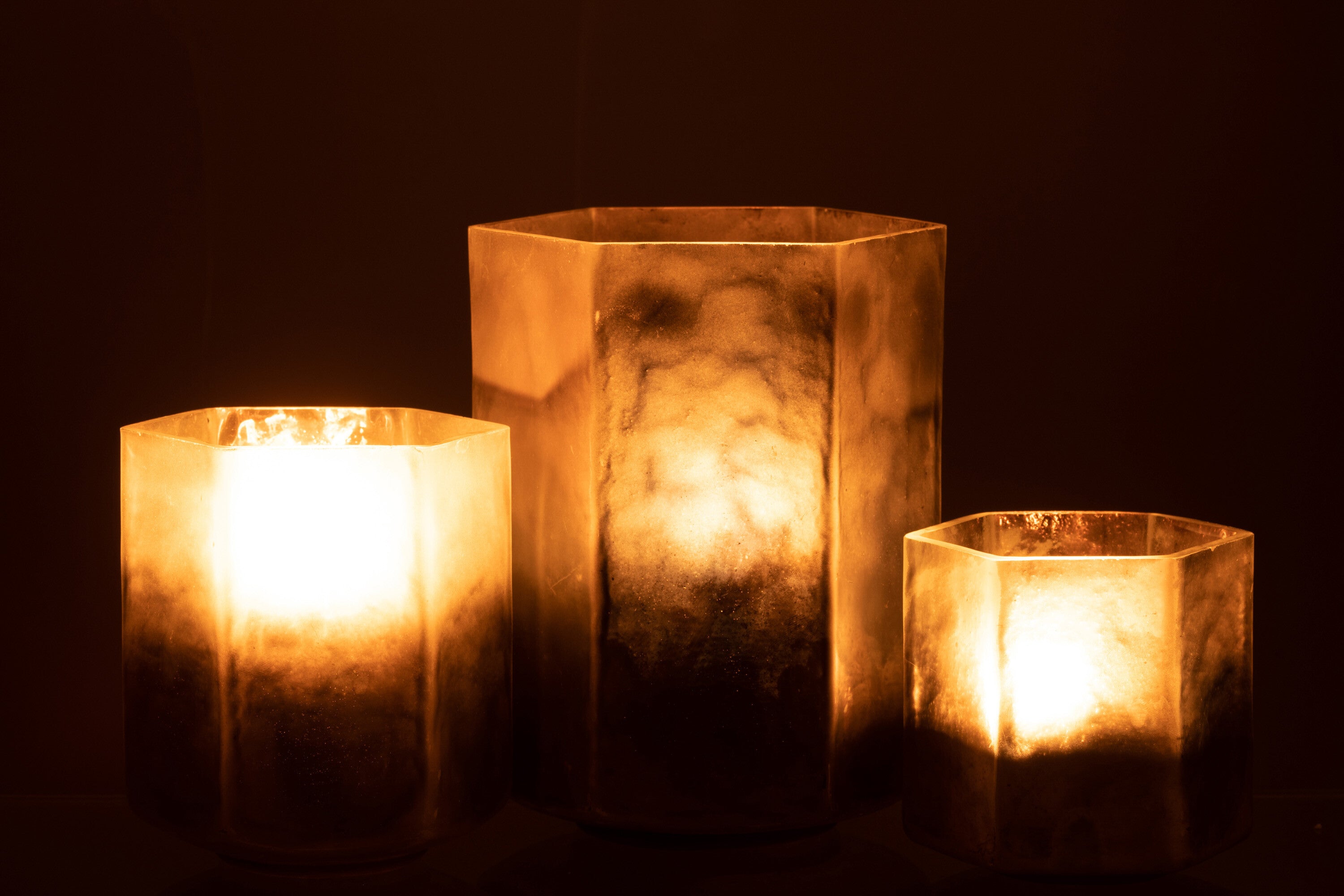 Orkaan Hexagoon Grijs Groot