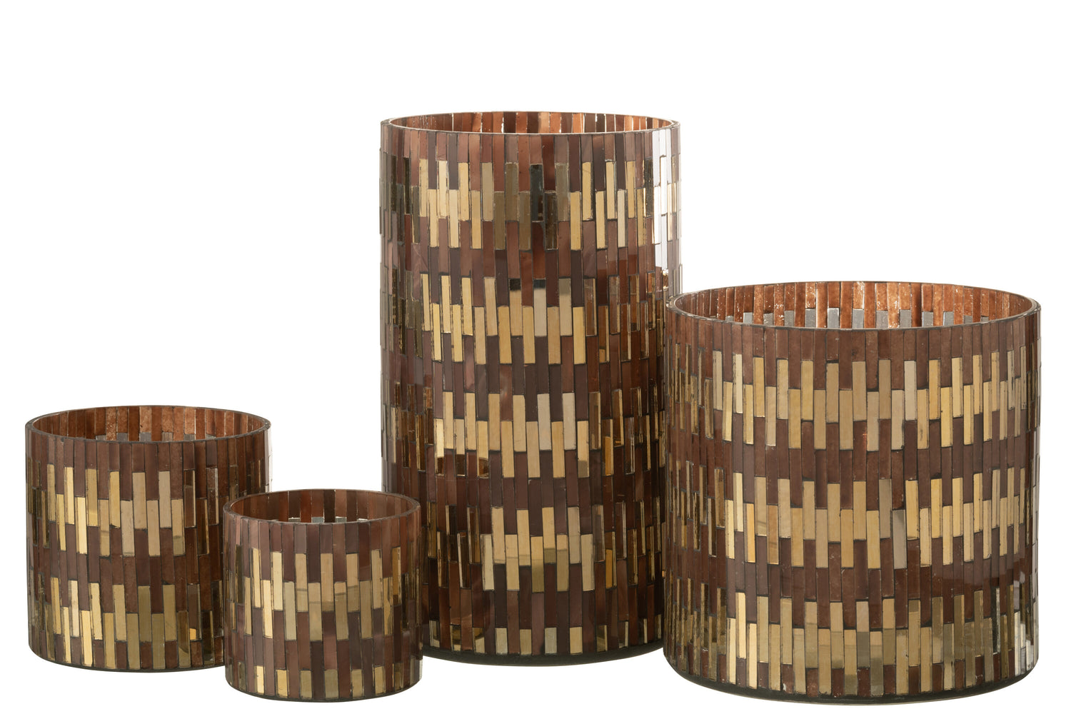 Orkaan Chic Glas Bruin/Goud Groot