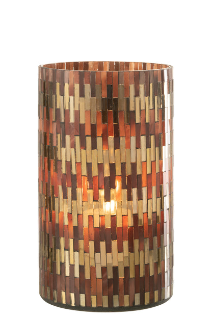 Orkaan Chic Glas Bruin/Goud Extra Groot