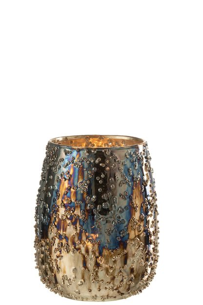 Orkaan Lise Glas Bruin/Goud Medium