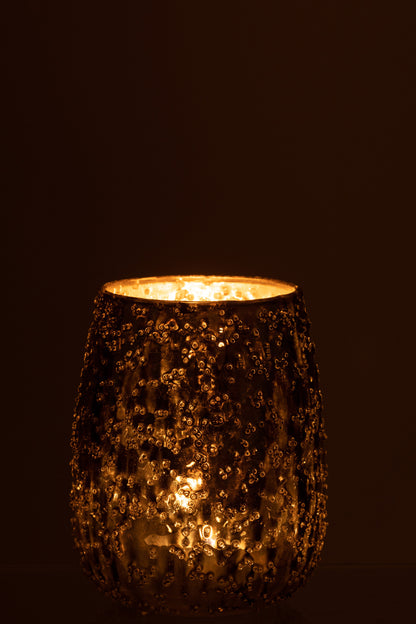 Orkaan Lise Glas Bruin/Goud Medium