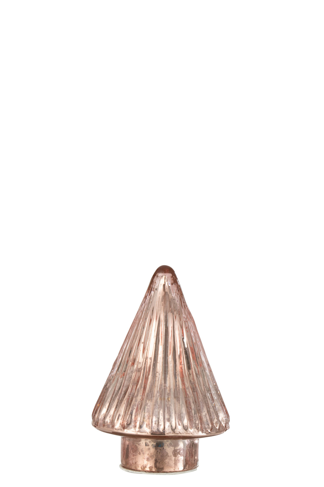 J-Line Kerstboom - glas - roze - small - LED