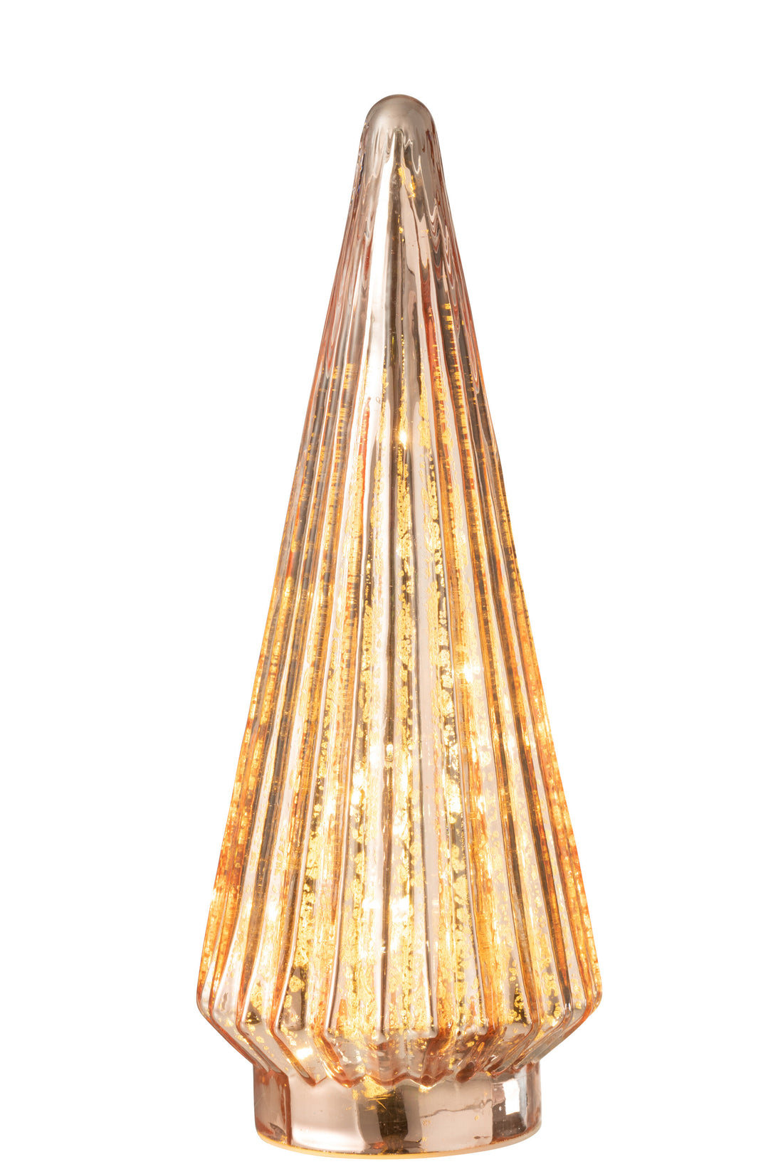 J-Line Kerstboom Led Glas Roze Large